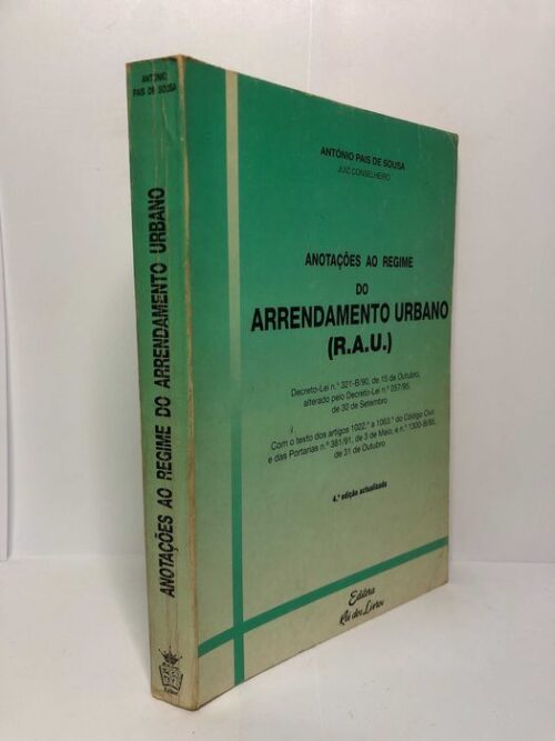 Anotações ao Regime do Arrendamento Urbano (R.A.U.)