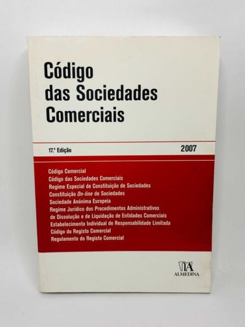 Código das Sociedades Comerciais 2007 17ª Edição