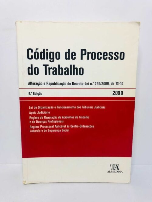 Código de Processo do Trabalho 6ª Edição 2009