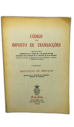 Código do Imposto de Transações [Prestação de Serviços] 1979