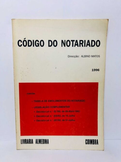 Código do Notariado 1996 - Albino Matos