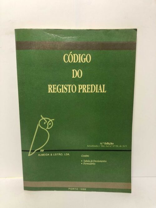 Código do Registo Predial 4a Edição
