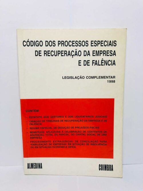 Código dos processos especiais de recuperação da empresa e da falência