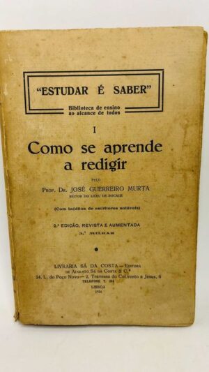Como se Aprende a Redigir 1926 [Raro]