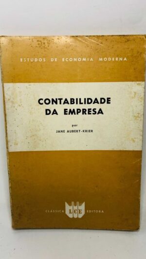 Contabilidade da Empresa - Jane Aubert-Krier