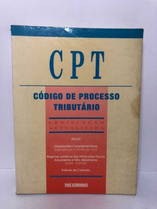 CPT Código de Processo Tributário Legislação Actualizada