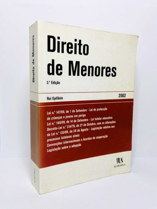 Direito de Menores 2a Edição 2002 - Rui Epifânio