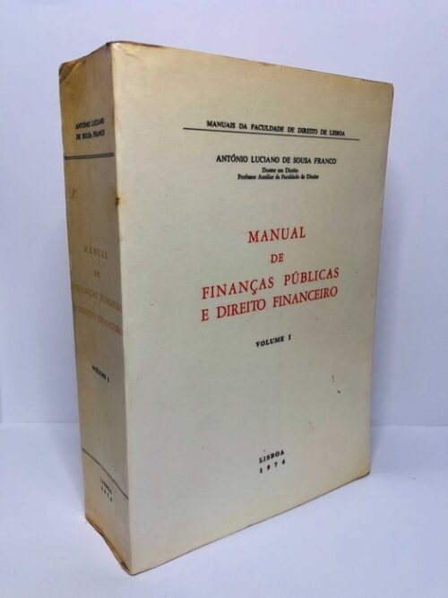 Manual de Finanças Públicas e Direito Financeiro 1974 Vol. 1