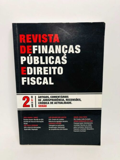 N.º 2 VII da Revista de Finanças Públicas e Direito Fiscal