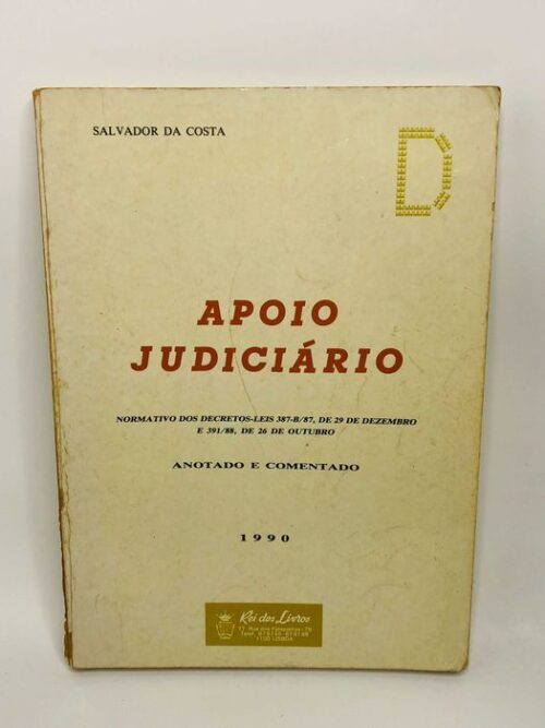 O Apoio Judiciário - Salvador da Costa