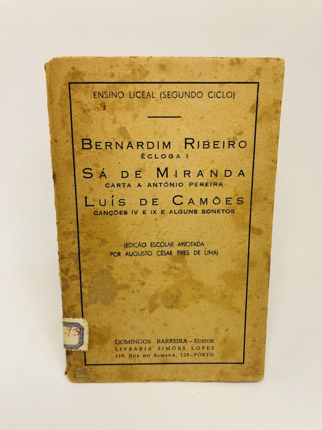Sá de Miranda (Carta a António Pereira)