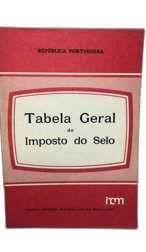 Tabela geral do imposto do selo