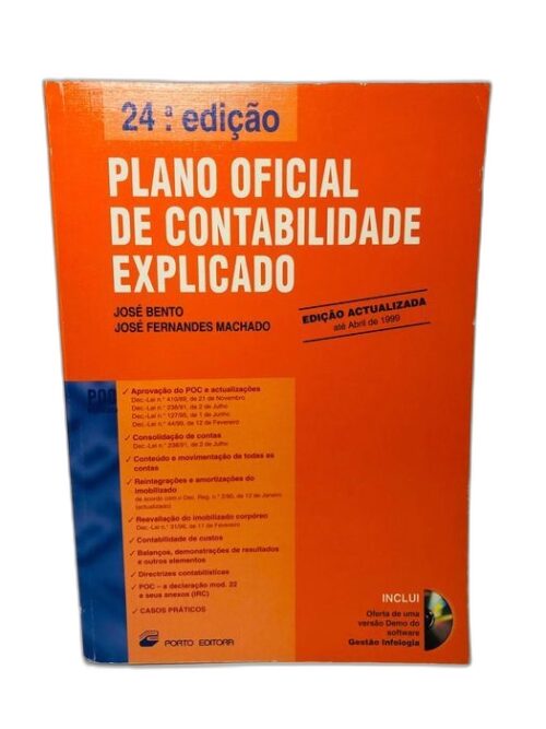 Plano Oficial de Contabilidade Explicado - José Bento