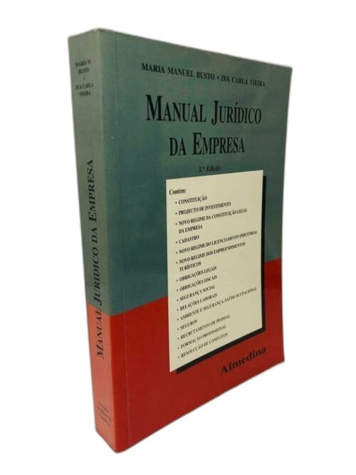 Manual Jurídico da Empresa 3a Edição - Maria Manuel Busto / Iva Carla