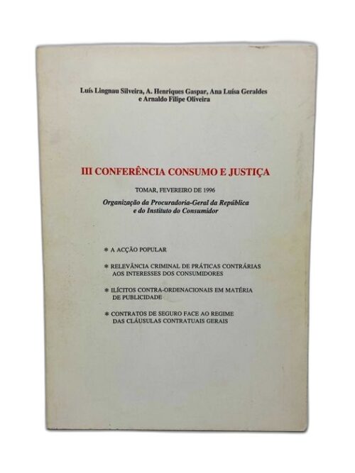 III Conferência Consumo e Justiça 1996