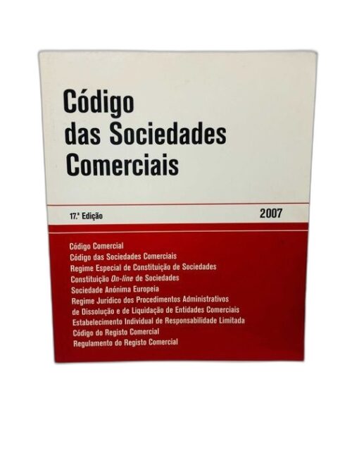Código das Sociedades Comerciais 2007 17ª Edição