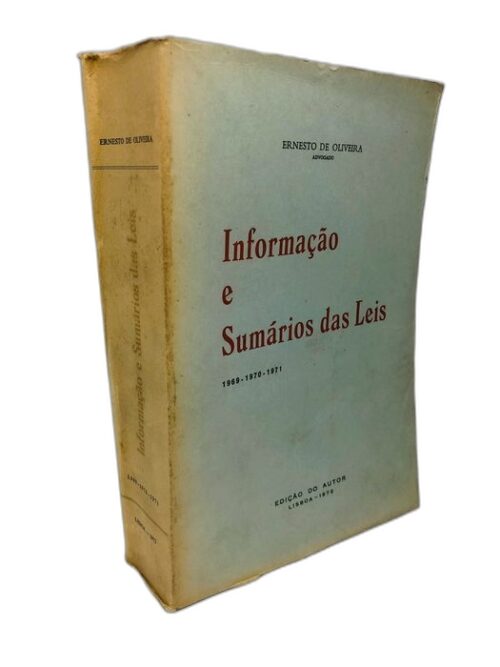Informação e Sumários das Leis (1969, 1970 e 1971)