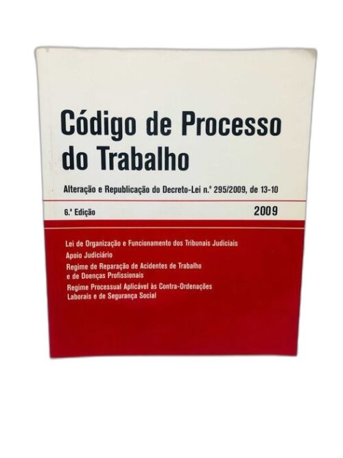 Código de Processo do Trabalho 6ª Edição 2009