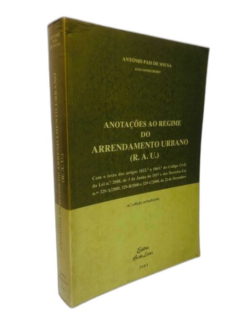 Anotações ao Regime do Arrendamento Urbano (R.A.U.)