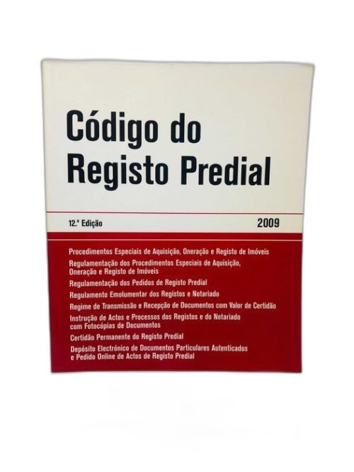 Código do Registo Predial 2009