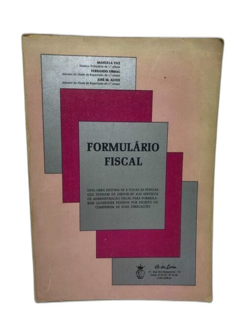 Formulário Fiscal - Manuel Vaz