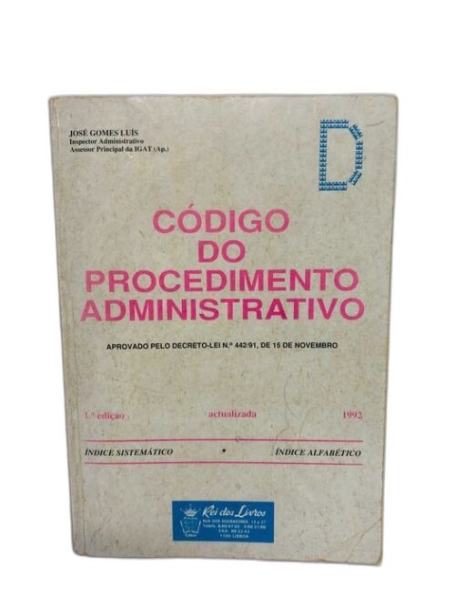 Código do Procedimento Administrativo 1992