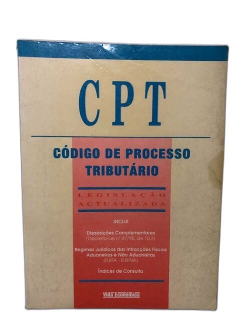 CPT Código de Processo Tributário Legislação Actualizada