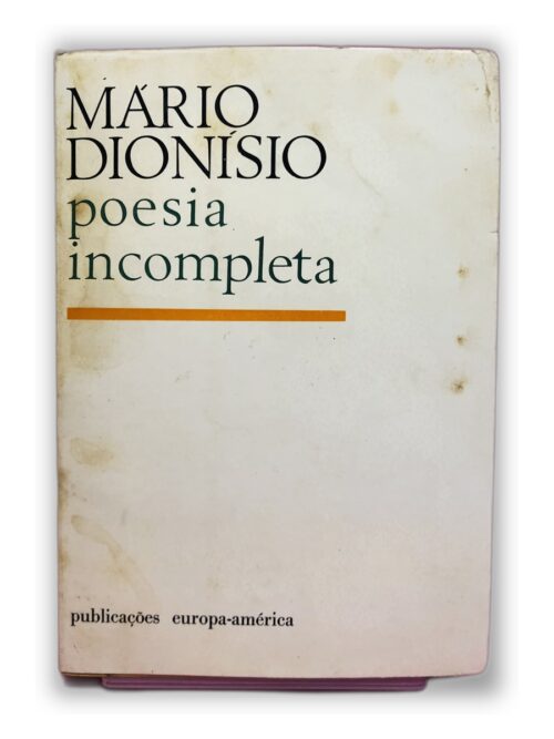 Poesia Incompleta - Mário Dionísio