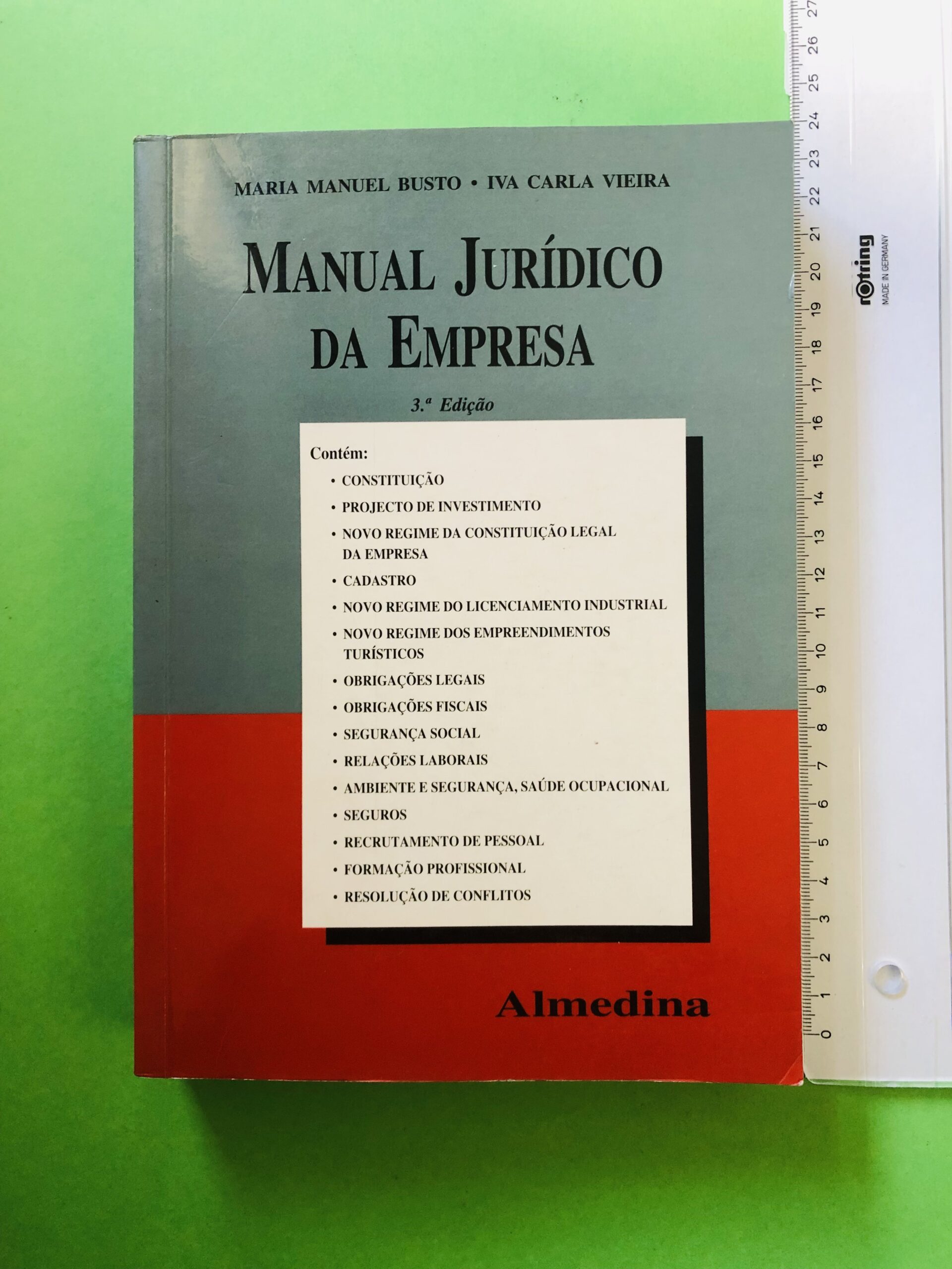 Manual Jurídico da Empresa - Maria Manuel Busto, Iva Carla Vieira