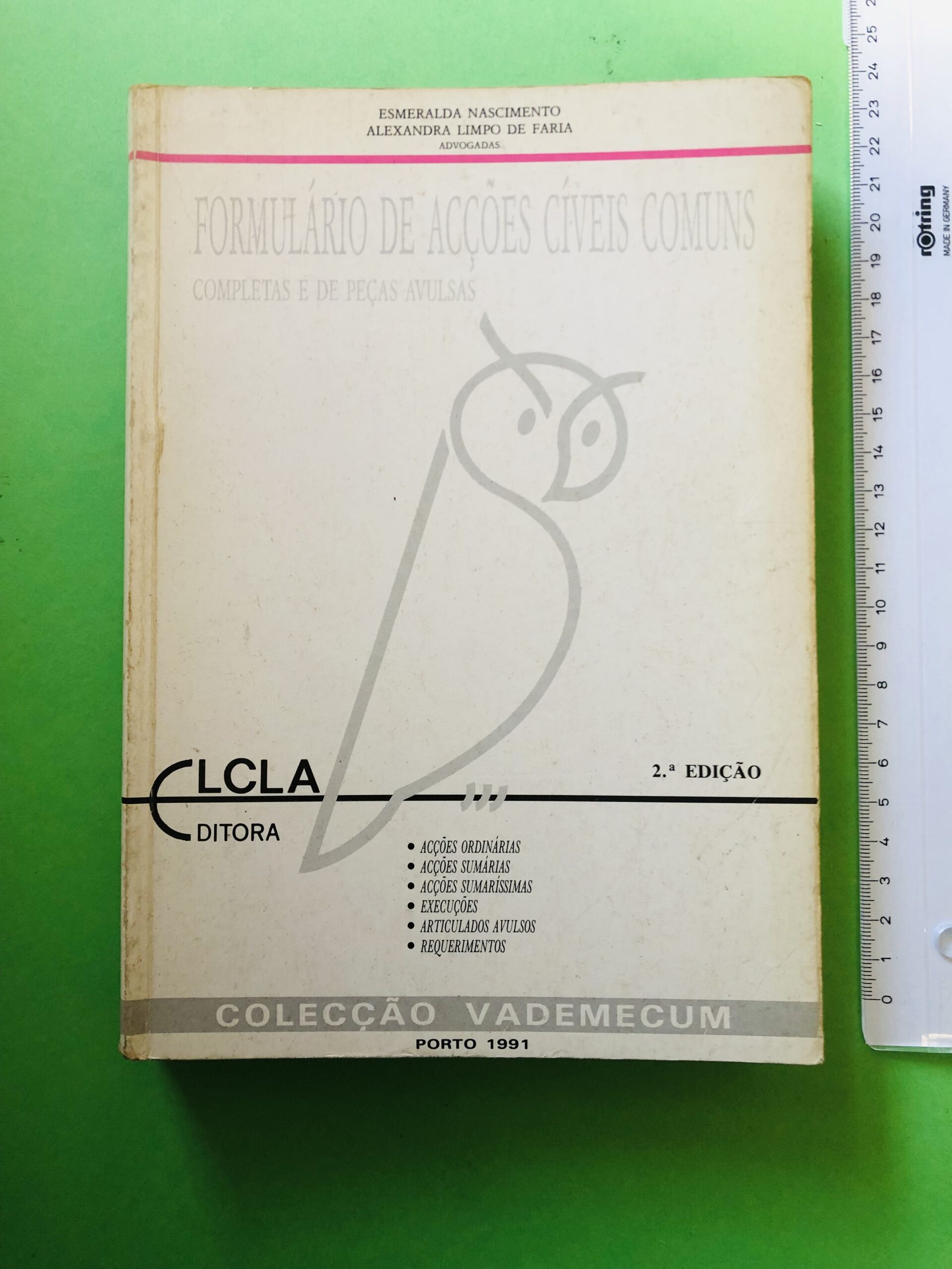 Formulário de Acções Cíveis Comuns - Esmeralda Nascimento, Alexandra Lindo de Faria