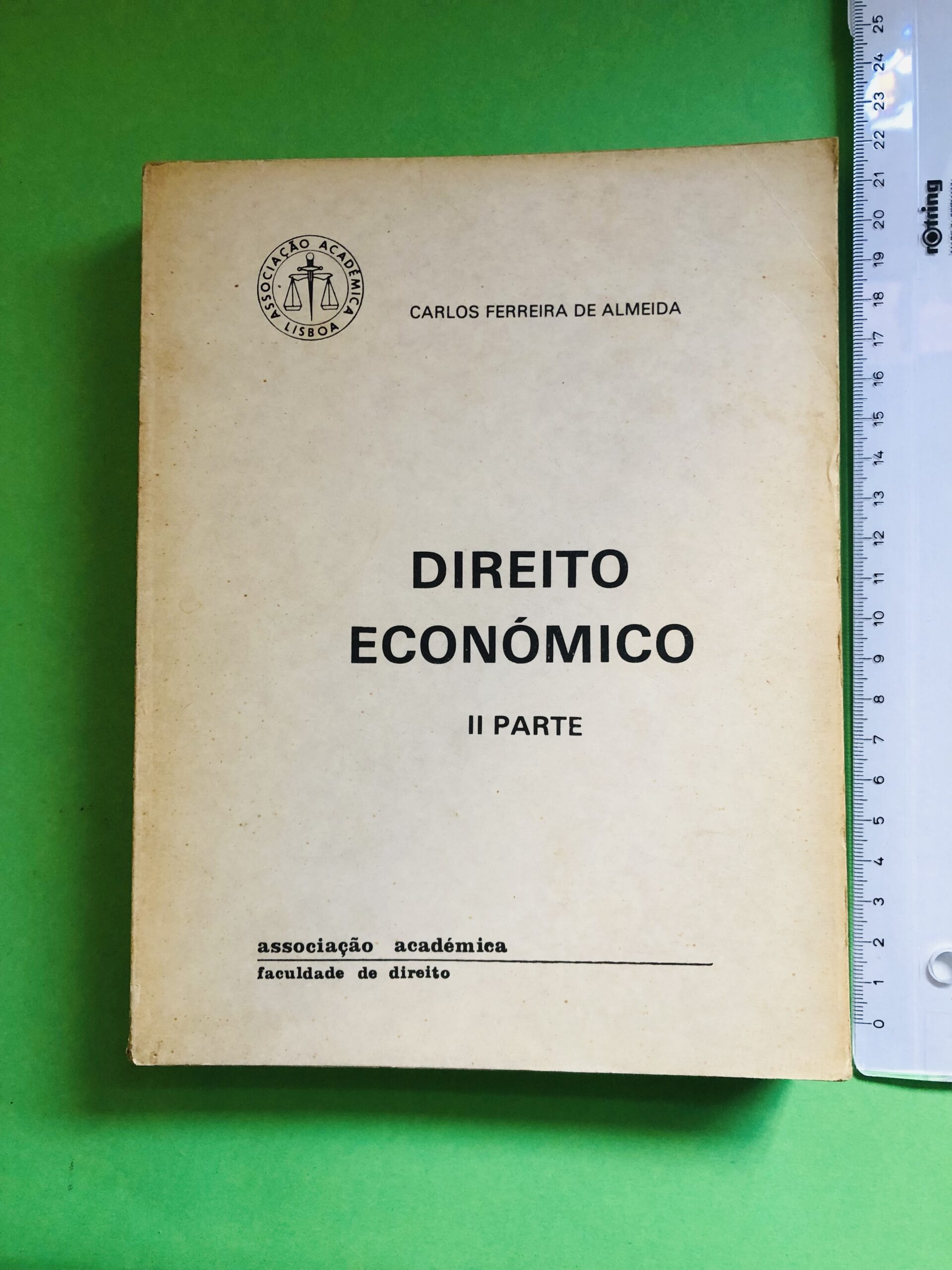 DIREITO ECONÔMICO - CARLOS FERREIRA DE ALMEIDA