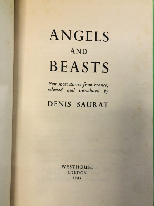 Angels and Beasts - Denis Saurat
