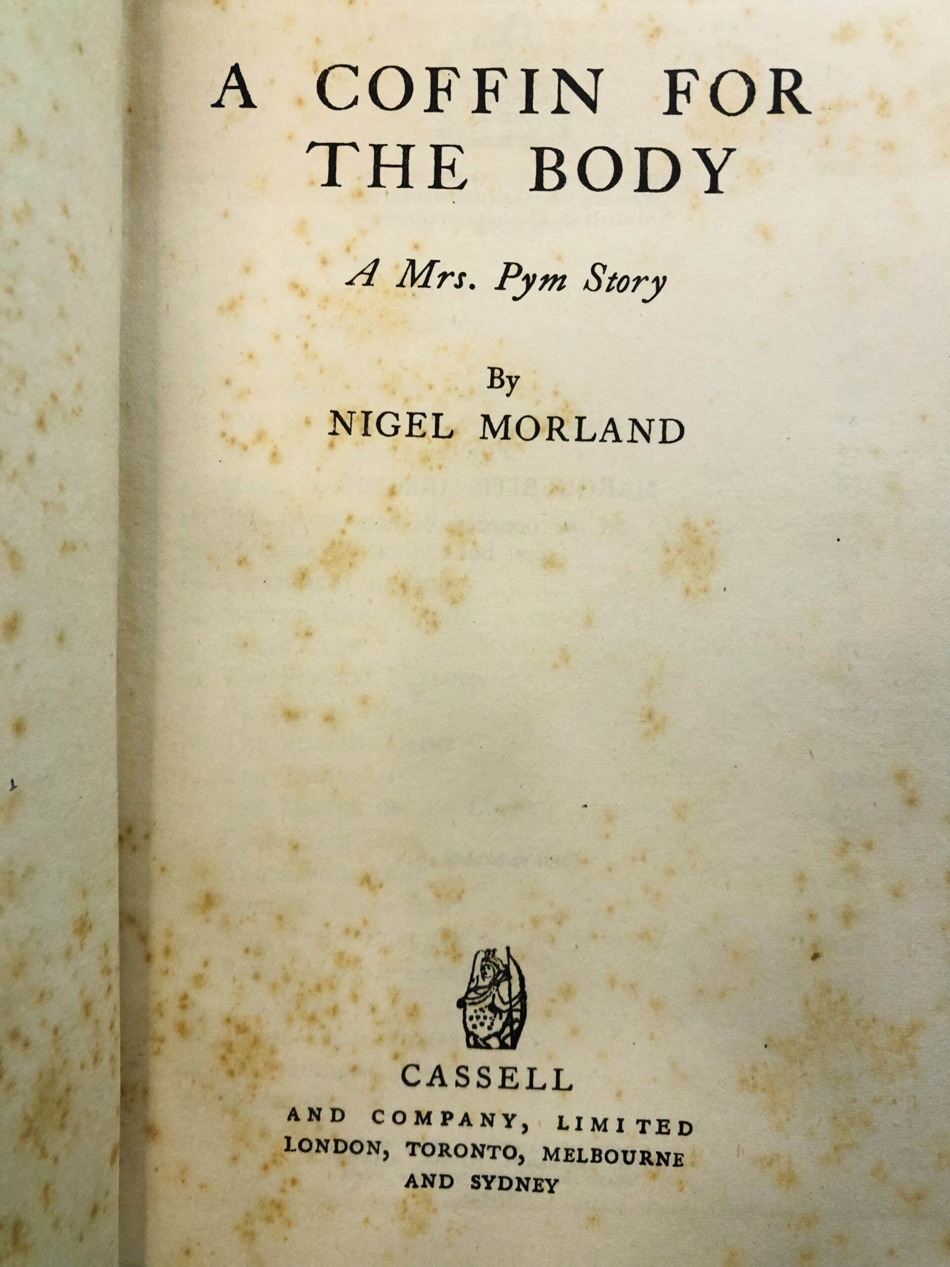 A Coffin for the Body - Nigel Morland