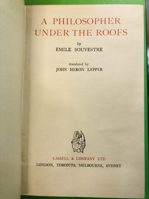 A Philosopher Under the Roofs - Emile Souvestre