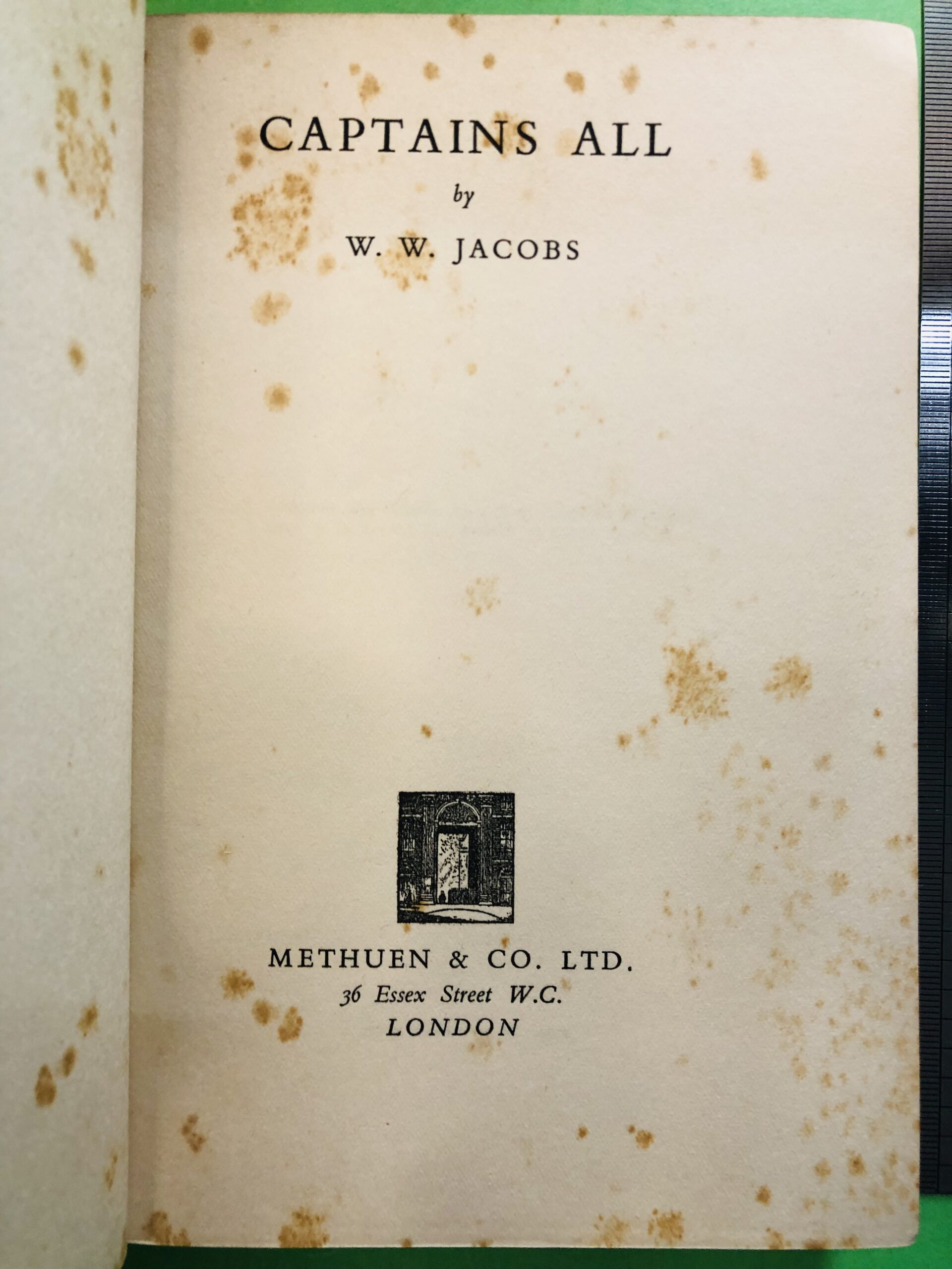 Captains All - W. W. Jacobs