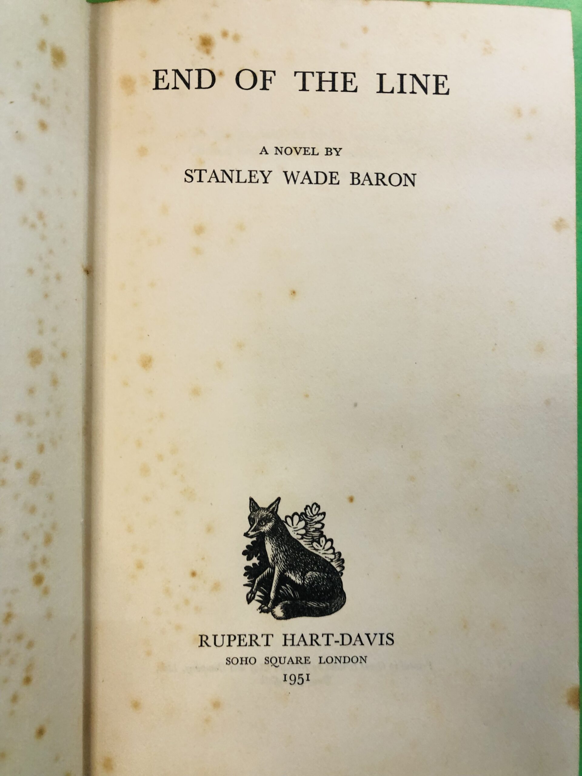 END OF THE LINE - STANLEY WADE BARON