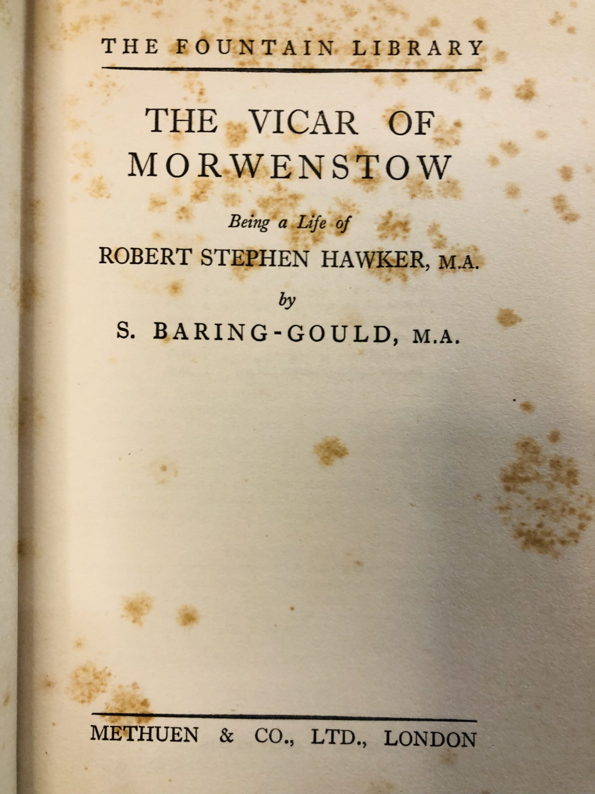 The Vicar of Morwenstow - S. Baring-Gould