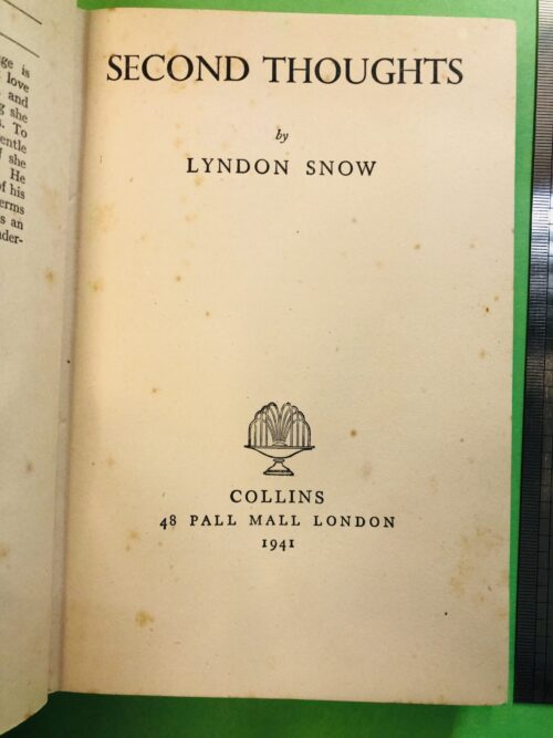 Second Thoughts - Lyndon Snow