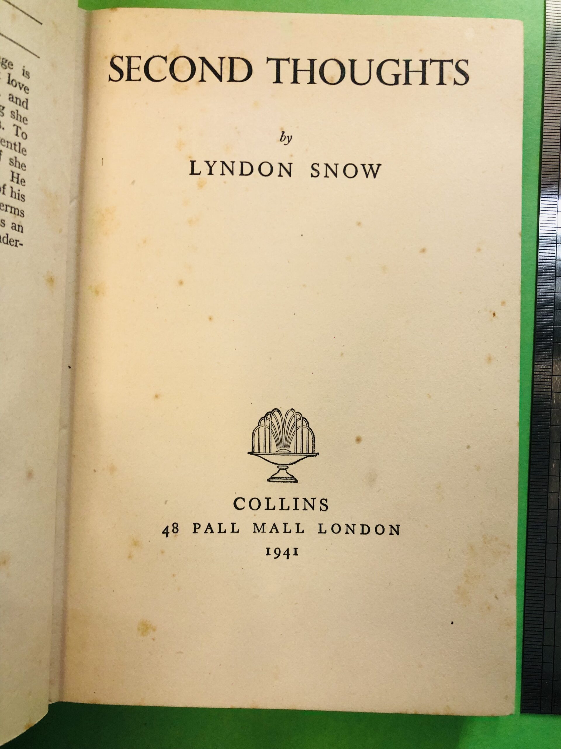 Second Thoughts - Lyndon Snow
