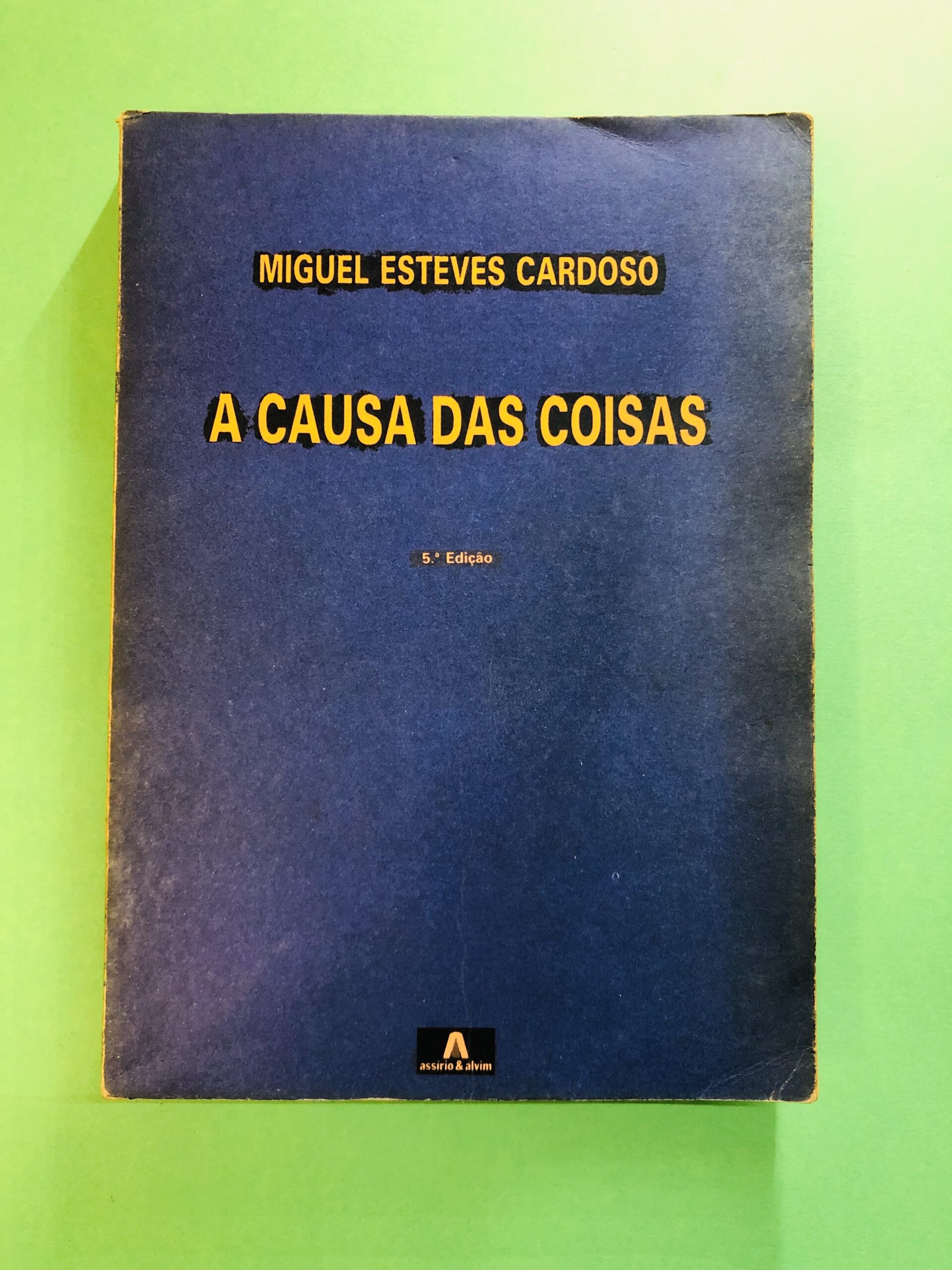 A CAUSA DAS COISAS - Miguel Esteves Cardoso