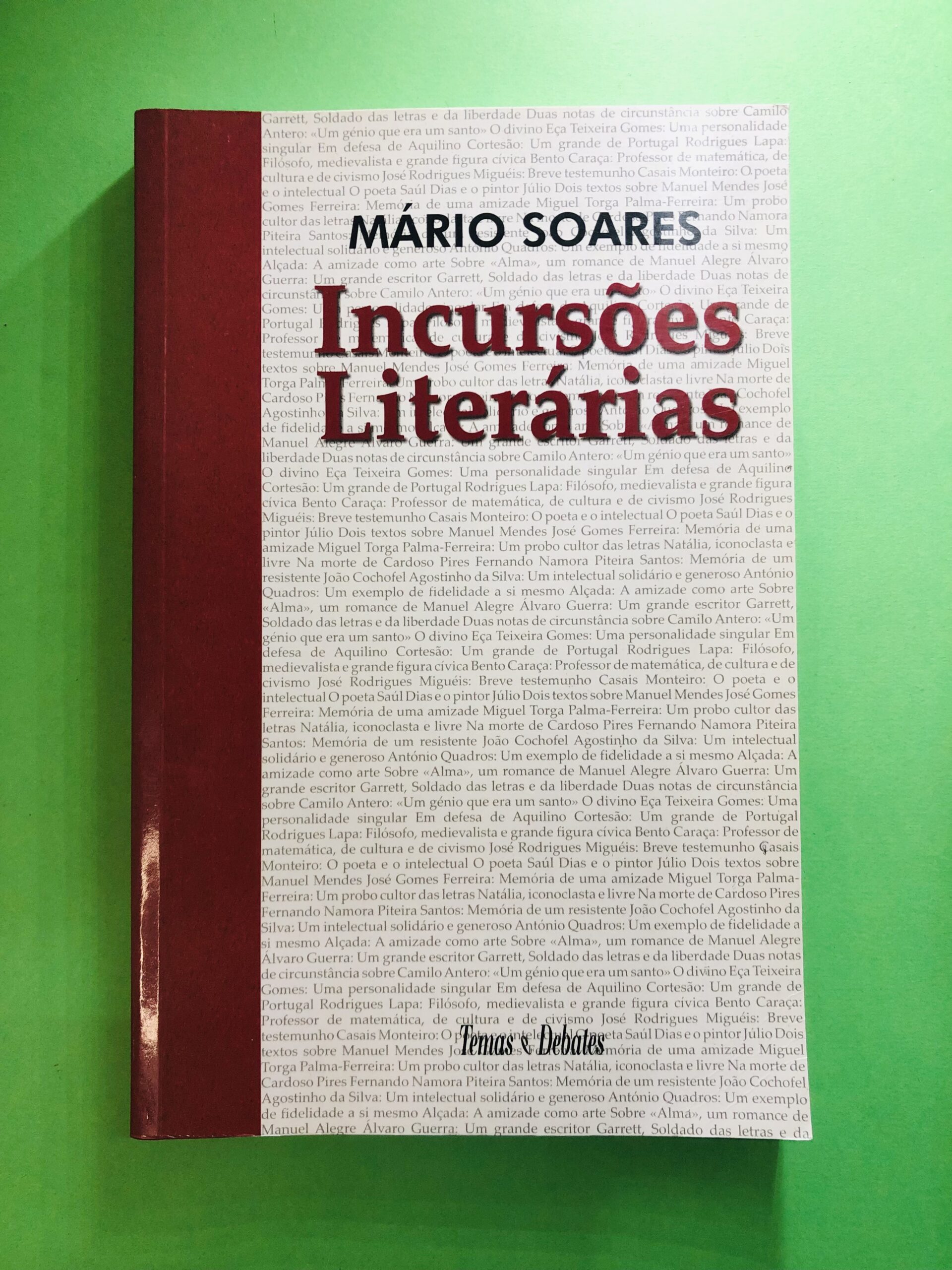 Incursões Literárias - Mário Soares