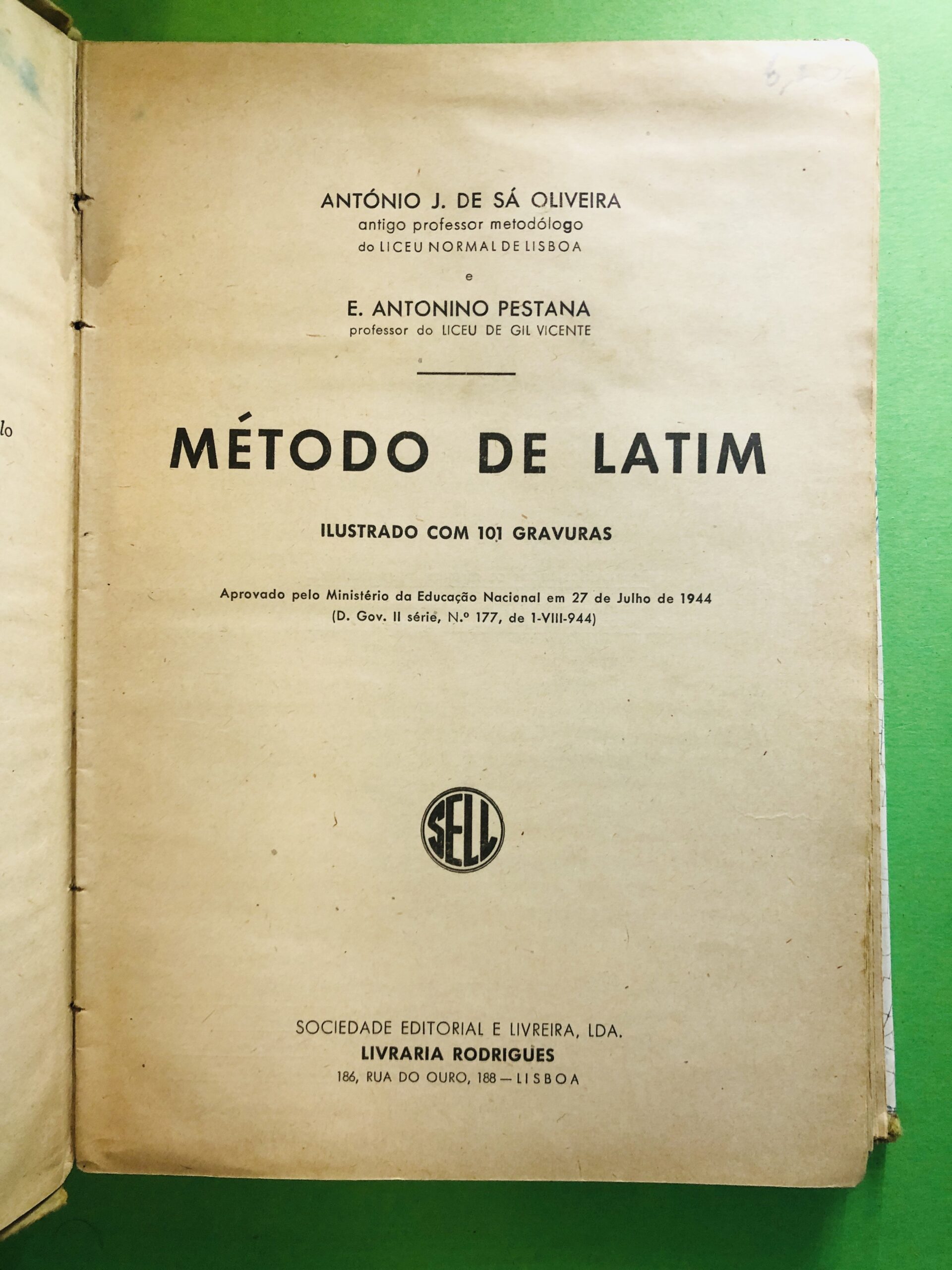 MÉTODO DE LATIM - ANTÓNIO J. DE SÁ OLIVEIRA e E. ANTONINO PESTANA