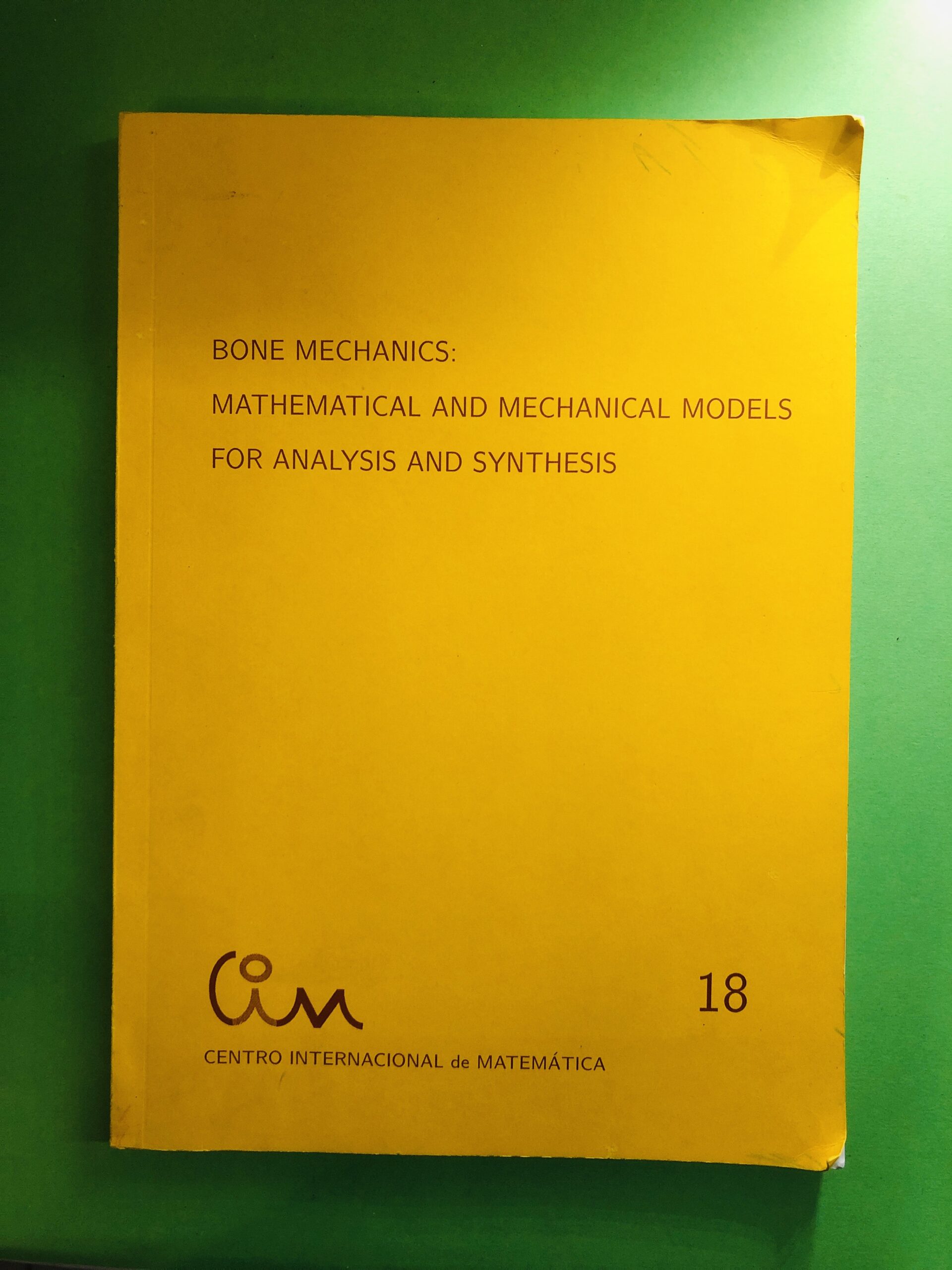 Bone Mechanics: Mathematical and Mechanical Models for Analysis and Synthesis - Não especificado