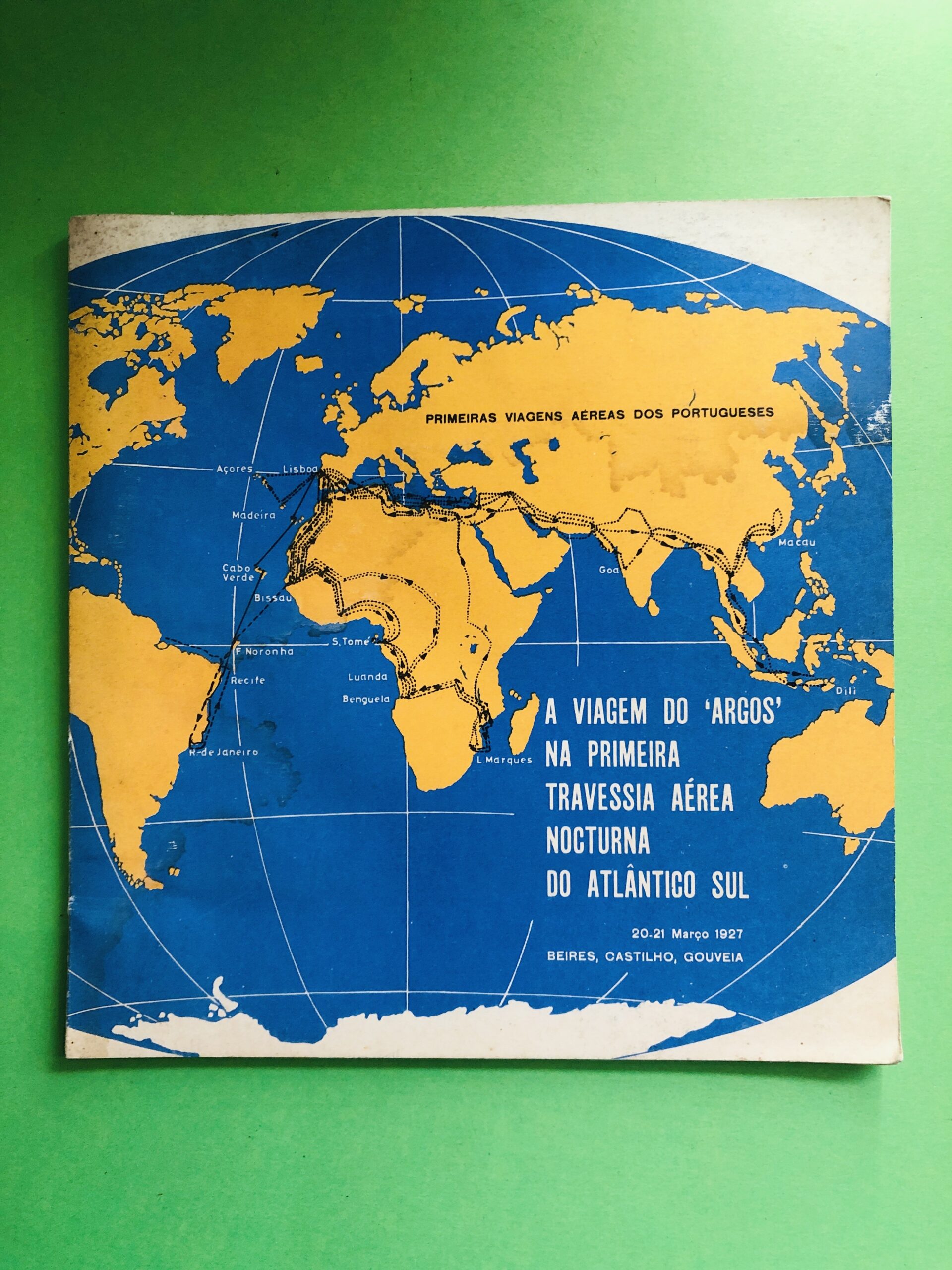 A Viagem do "Argos" na Primeira Travessia Aérea Nocturna do Atlântico Sul - Não especificado
