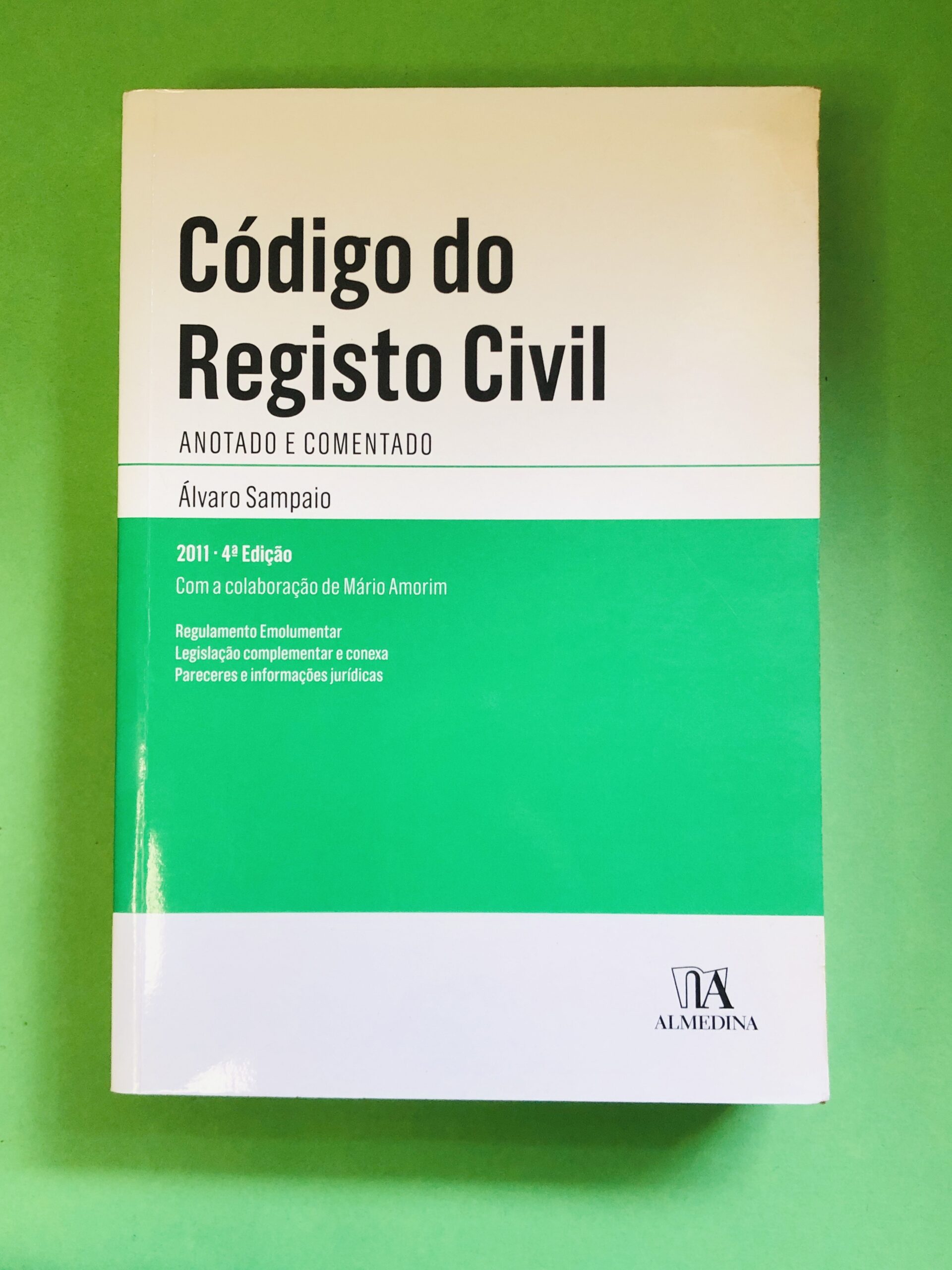 Código do Registro Civil - Álvaro Sampaio