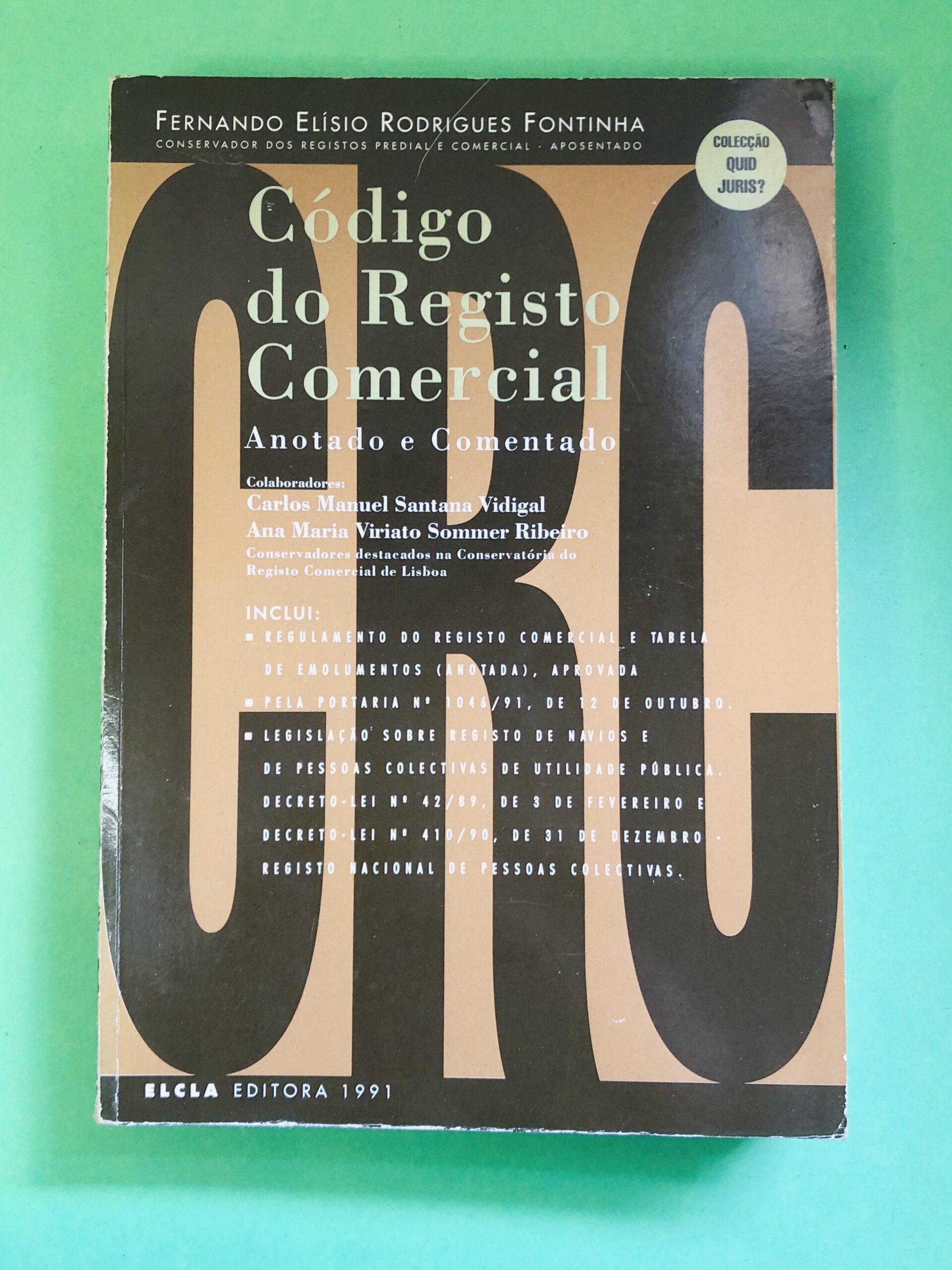 Código do Registro Comercial - Fernando Elísio Rodrigues Fontinha