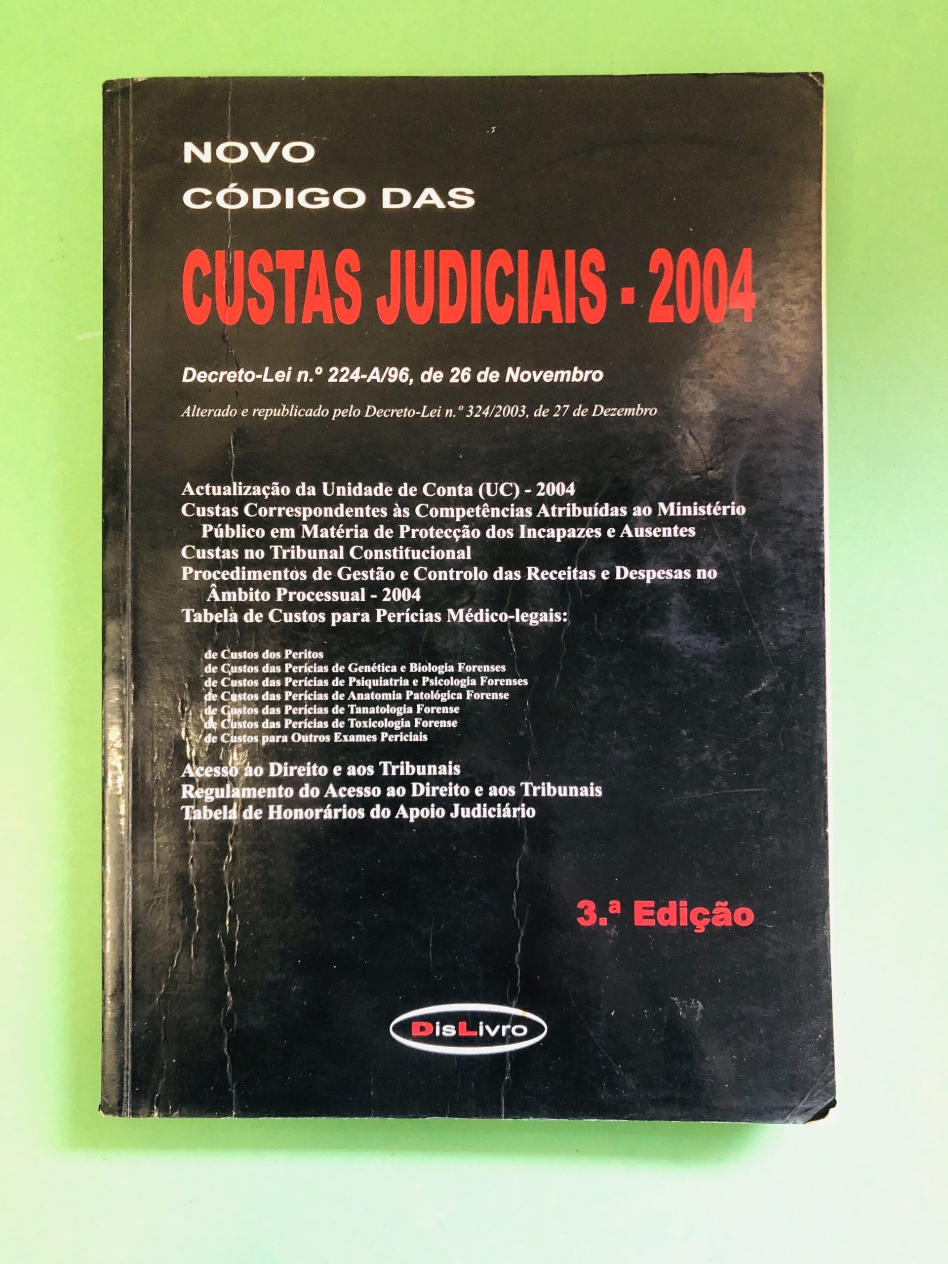 Novo Código das Custas Judiciais - Não especificado