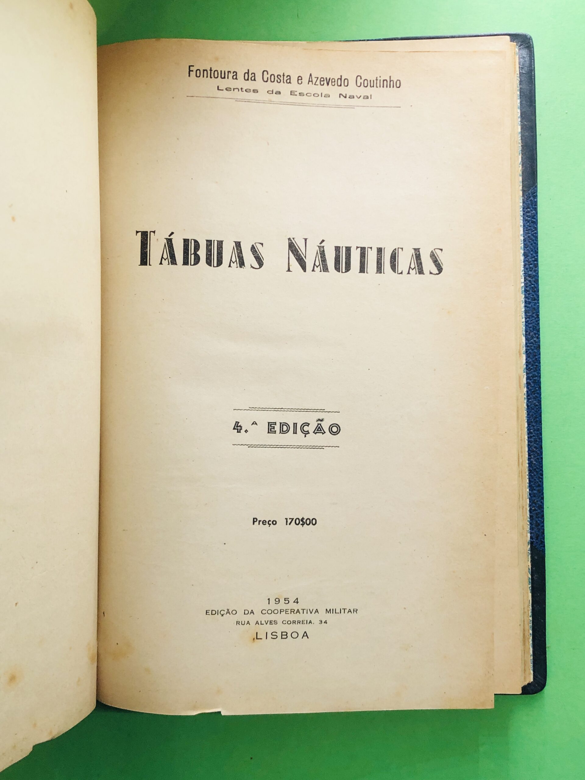 Tábuas Náuticas - Fontoura da Costa e Azevedo Coutinho