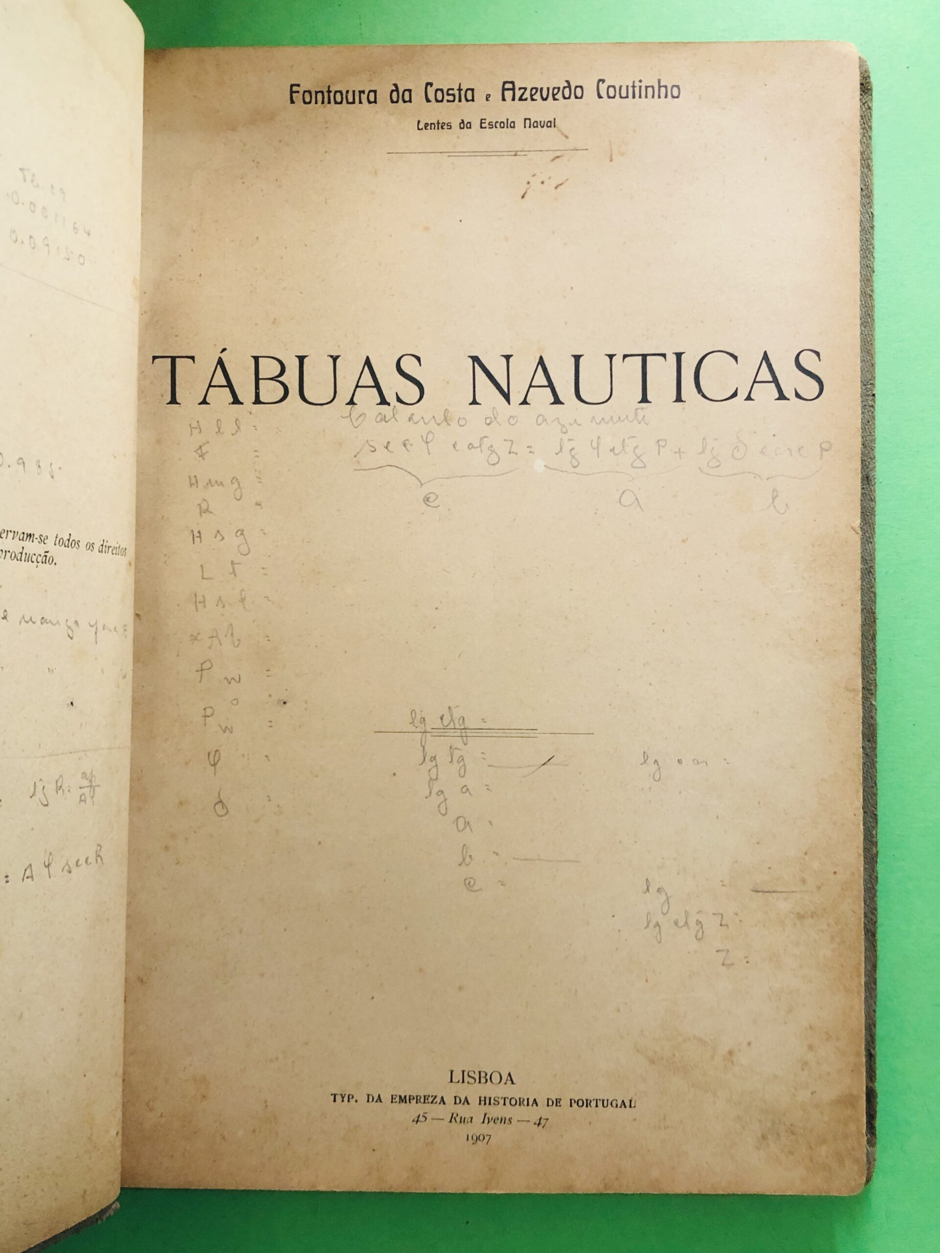 TÁBUAS NAUTICAS - Fontoura da Costa & Azevedo Coutinho