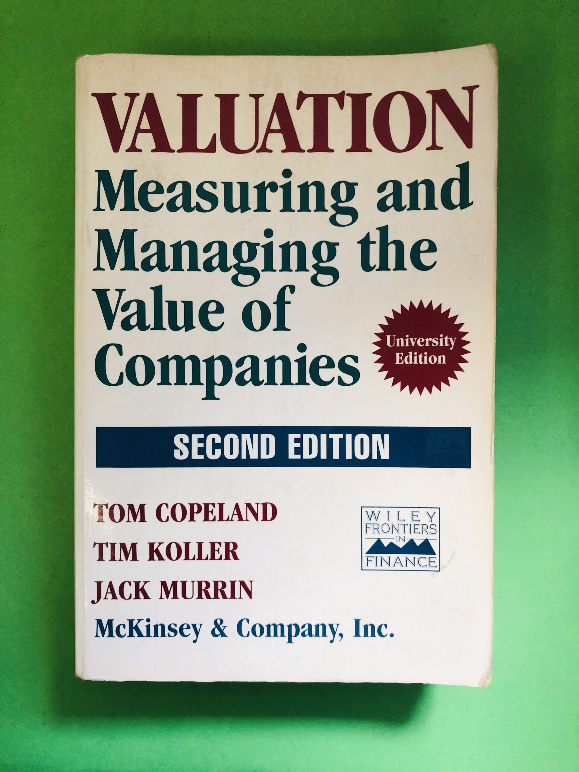 Valuation - Tom Copeland, Tim Koller, Jack Murrin